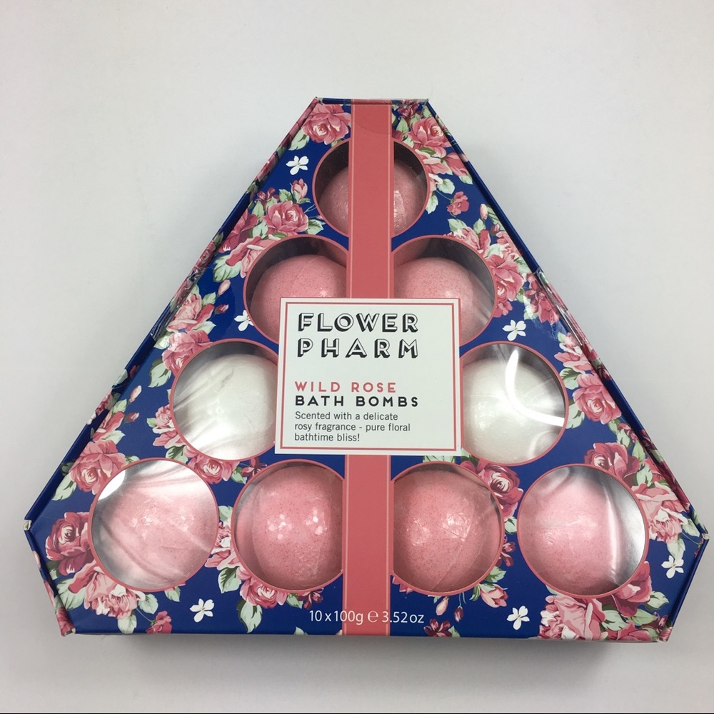 Flower pharm Wild rose bath bomb set of 10